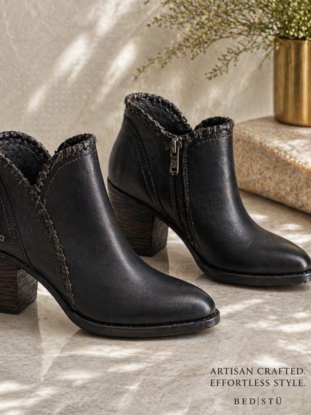 Bed Stu ~ Carla Ankle Boots ~ Leather~ Rustic ~ 7 Women's